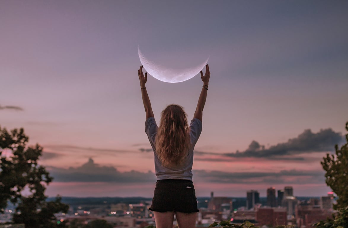 Woman Raising Her Hands